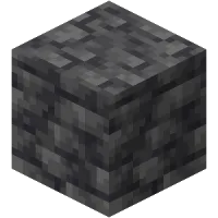 A decorative block of deepslate